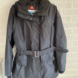 Columbia women’s jacket with belt. Heavy winter jacket